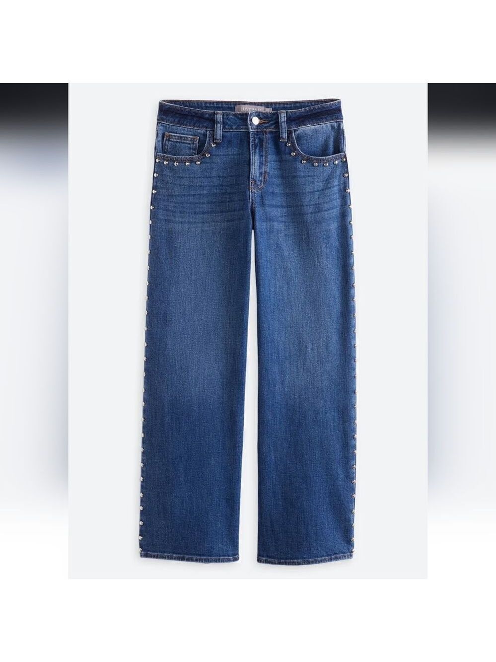 3334 NWT Just USA Studded Straight Jean Sz 8P